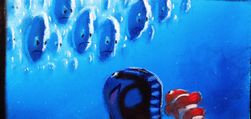 mickeyandcompany:  Concept art for Finding Nemo (adapted from Oh My Disney)