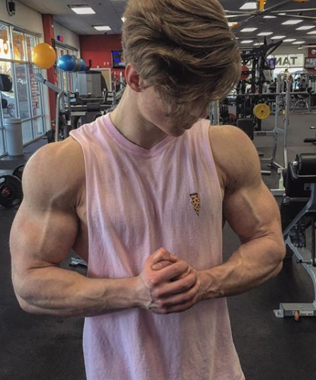 bulging teen muscles
