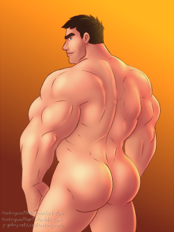 headingsouthart:  Commission: Garen assfor http://dogsrule22.tumblr.com/i had a bit of trouble getting the coloring right on this one