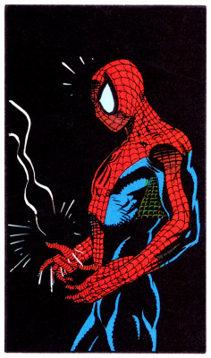 jthenr-comics-vault:  SPIDER-MAN: Soul Of The Hunter (Aug. 1992)Mike Zeck (pencils), Bob McLeod (inks) &amp; Steve Buccellato (colors)