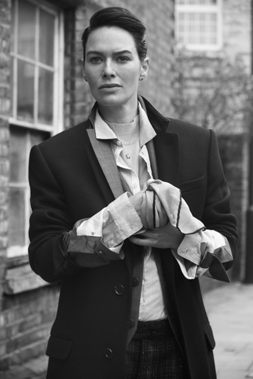 edenliaothewomb:Lena Headey, photographed by Alan Clarke for Jocks & Nerds, winter 2015.
