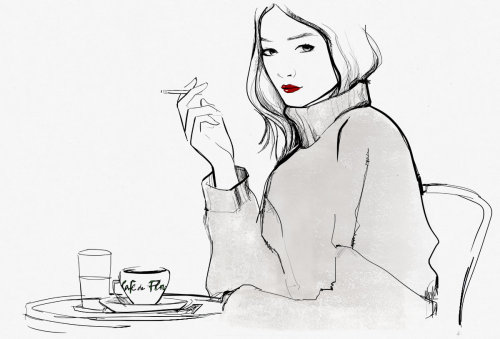 coffeestainedcashmere:  New York and Paris by Garancé Doré 