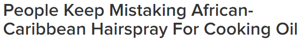 nevaehtyler:  when you’re white and olive oil hairspray comes as a surprise 