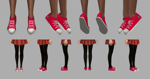Kagami’s shoes done. Took more than I wanted cause I don’t like making shoes.