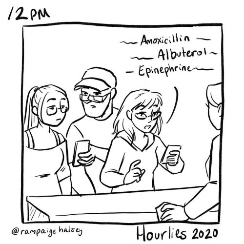 12 pm Went shopping. #hourlies #hourlycomicday #hourlies2020 #hourlycomicday2020 www.instagr