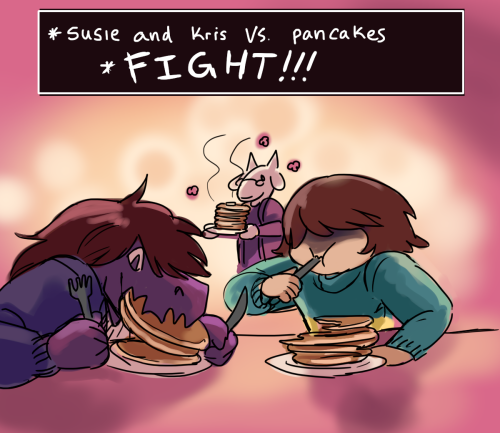 fuzzydeergirlart: How I can’t believe Susie an Kris had a wonderful sleepover, toriel made them panc