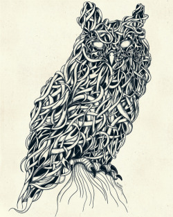 bestof-society6:  SKETCHES BY MIKE KOUBOU OwlWater,