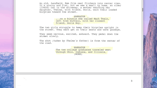 We just added the final working script under the film’s bonus features. This script is actually a scanned archive (notes and all) from Oct 2012, used during an 11 hour recording session of what would be the narration track you hear in the film.
As a...