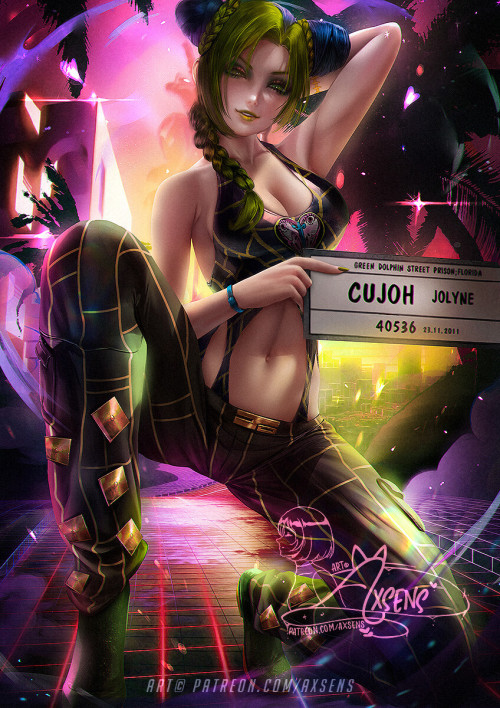 Jolyne Cujohy · Axsens https://www.artstation.com/artwork/lRxoWV