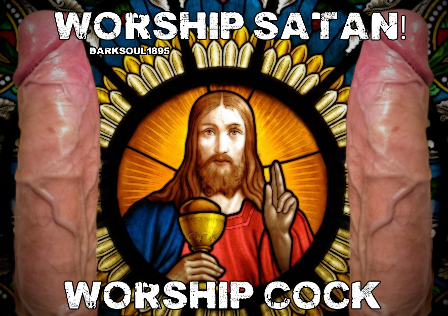 daddyworshiplove: darksoul1895: make me cum for Satan …. WickrMe @ damienman666