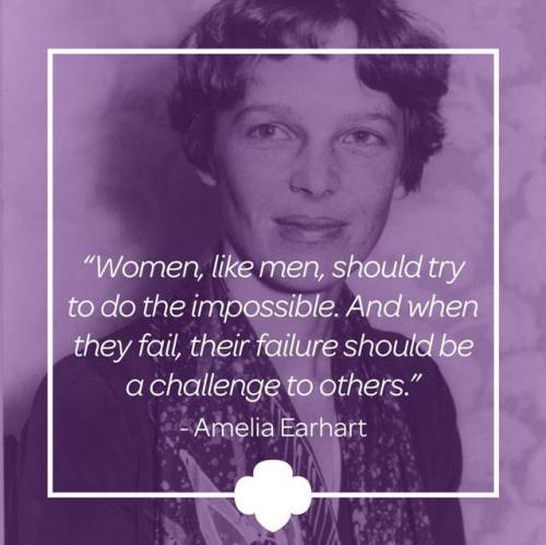 “We’re celebrating Women’s History Month today with the courageous Amelia Earhart. In youth she was 