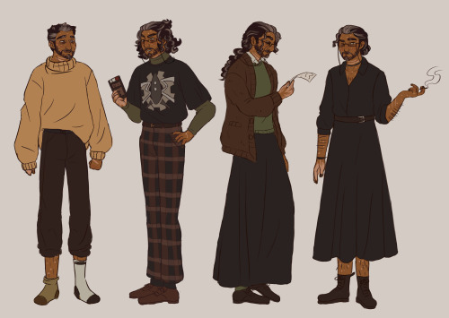 cerulean-devil:some different looks for our dear archivist  LKSDFLKJ