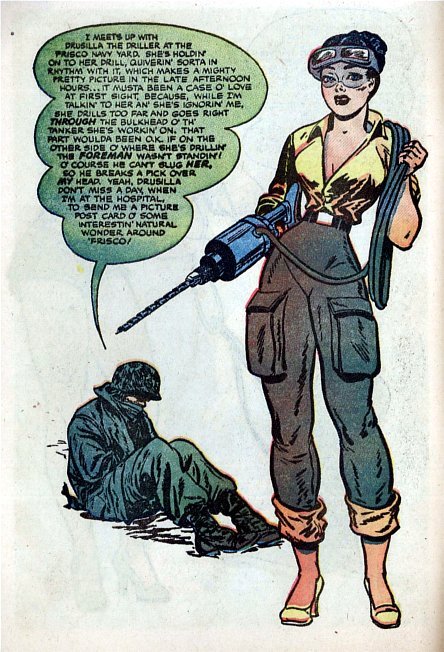 alternateworldcomics:Drusilla the Driller? Seriously Pete, Drusilla the Driller? Get therapy Pin-Up 