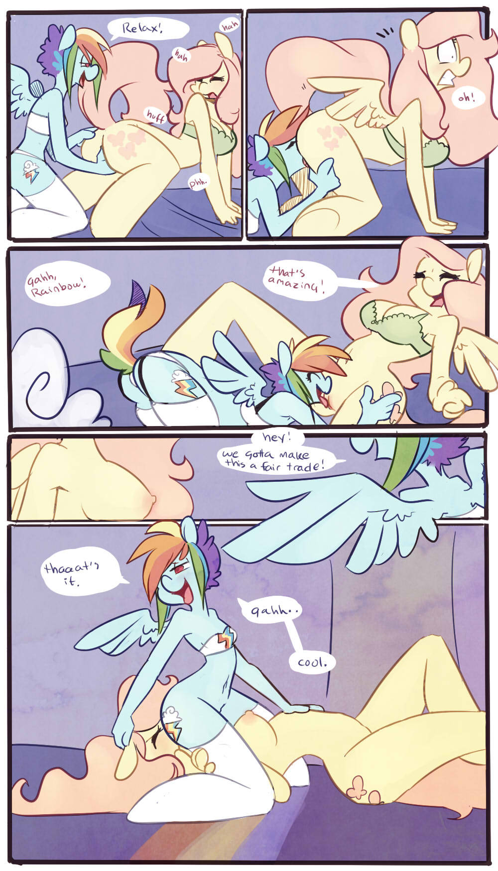 mikedk728:  flutterdash comic request by: boostter hope you like!!  So hot, yet