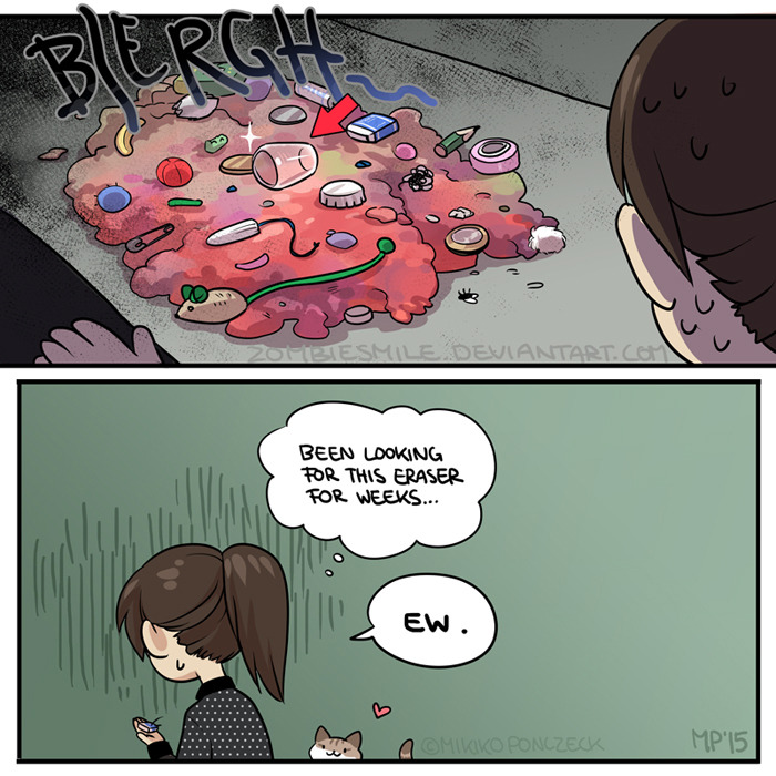 mikikoponczeck:    Emi has a hoarding problem. http://fav.me/d995t1r   