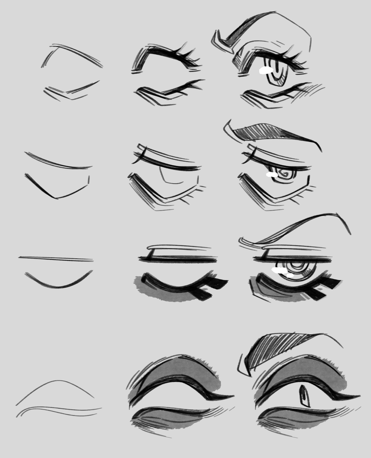 Let's draw different eye shapes to give each character a unique look! |  MediBang Paint - the free digital painting and manga creation software