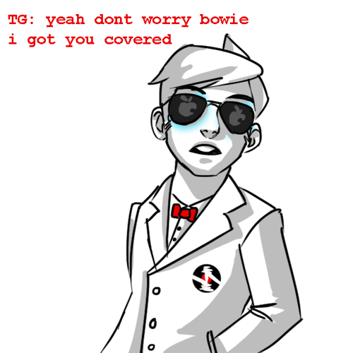 empressimpala: I have this headcanon where multiple time-traveling Daves would make up code names to differentiate themselves from one another. and the code names are always the names of celebrities who are also named Dave or David    