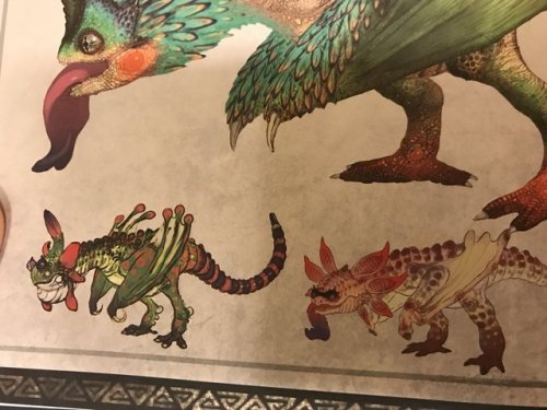 damnwyverngems:Nergigante, Paolumu, Tobi-Kadachi and Pukei-Pukei concept artsthat comes from the Mon