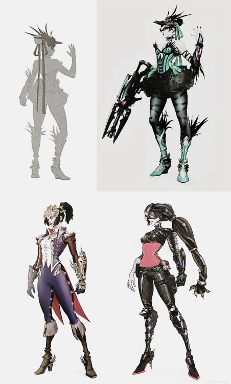 evilwvergil:“concept arts” : 奪命女 Widowmaker↳ オーバーウォッチ OVERWATCH <3 <3 <3