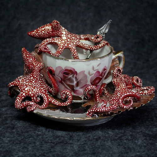 thefabulousweirdtrotters:Octopus Sculptures by Sahasa Available on here  : ETSY