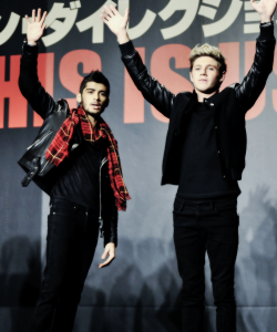 zaynrocksmyworld:  Zayn and Niall at the “This is Us” Premiere in Japan (3rd November 2013) 