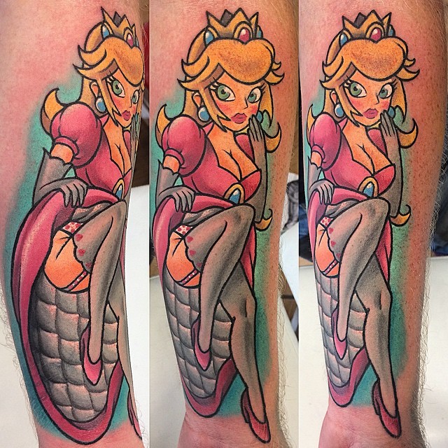 TattooSnobcom  Princess Peach tattoo by marky2dix at  Facebook