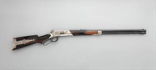 Winchester Model 1894 lever action rifle with silver decor by Tiffany & Co.from The Metropolitan