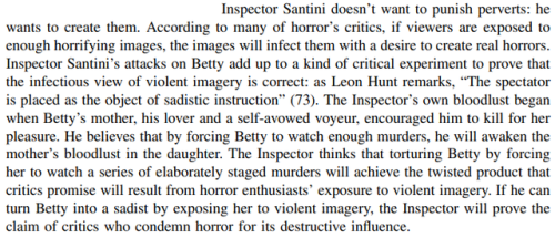 Opera (Dario Argento, 1987)The Indulgence of Critique: Relocating the Sadistic Voyeur in Dario Argen