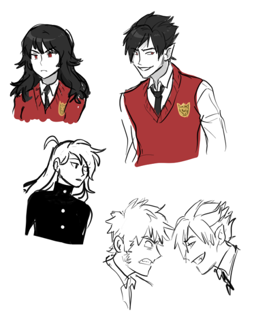 re-draw doodles of very old ocs i had when i was younger