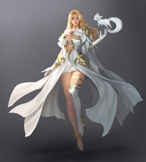 White wizard  SangHyun Han / ZEROwww.artstation.com/artwork/B1gBNl 