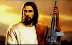 Republican Jesus says: “Ignore all those school shootings. The mass killings. The domestic violence killing thousands of abused women and children every year. That’s just that old liberal Satan trying to enact gun control.” 