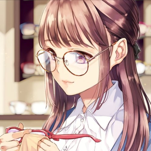 nise3kawan-betsuyakata:  (マツザキミユキさんのツイート: “眼鏡屋さんのおねえさんすき。。 #眼鏡の日… ”から) 