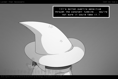 [A shot of SIFFRIN himself with his head still lowered. His face is being hidden in shadow, and by the brim his hat.]

SIFFRIN’S INNER MONOLOGUE is written as: 
(It’s gotten overtly sensitive through the constant tugging... you’re not sure it could take it.)