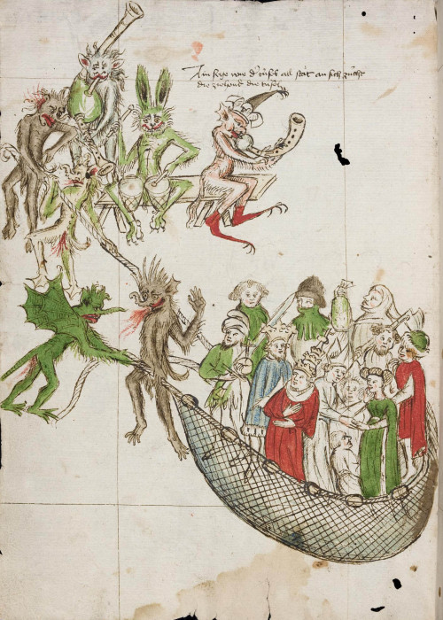 demonagerie:Karlsruhe : Badische Landesbibliothek, Des Teufels Netz - Donaueschingen 113 f. 1v. Bode