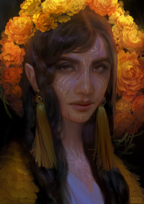 Inquisitor Ixchel from a Solavellan fanfic Dead Pasts and Dread Futurescommissioned by @dreadfuture
