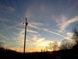 Some sunset shots from around my stepbrothers place plus a few from the road