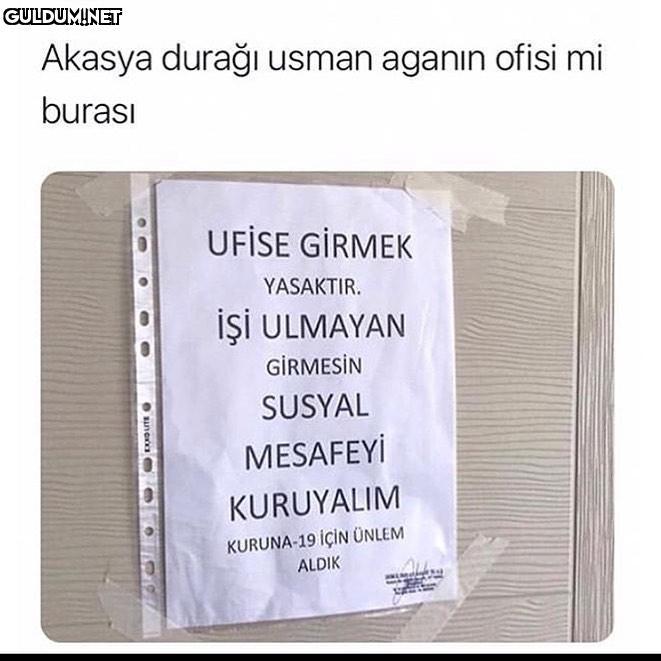 SEN NE DERSİN ÜLE BRE...