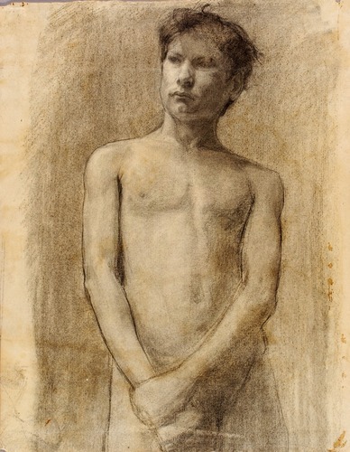 artist-tanner:  Study of a Young Man, Henry Ossawa Tanner, n.d., Smithsonian: American Art MuseumSize: sheet: 12 ¼ x 9 5/8 in. (31.0 x 24.3 cm)Medium: conté crayon and pencil on paperhttp://americanart.si.edu/collections/search/artwork/?id=23697