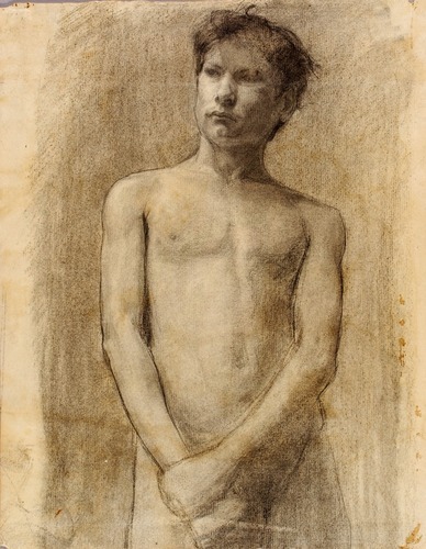 artist-tanner:Study of a Young Man, Henry Ossawa Tanner, n.d., Smithsonian: American Art MuseumSize: sheet: 12 ¼ x 9 5/8 in. (31.0 x 24.3 cm)Medium: conté crayon and pencil on paperhttp://americanart.si.edu/collections/search/artwork/?id=23697