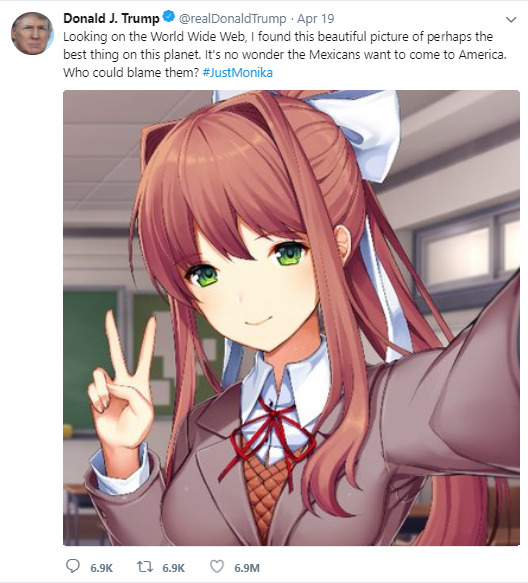 Just Monika Doki Doki Literature Club Memes