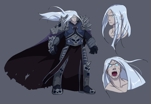 Jaina and Lichking from Blizzard Hearthstone PV. I enjoyed turning them into a different style from 