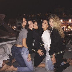 jenner-news:  Kylie: “look at how much I love Bella”