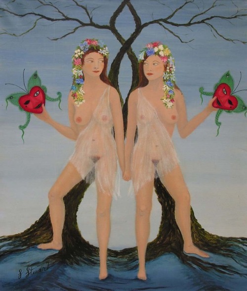 Gloria Stuart (American, 1910-2010). Two nudes.