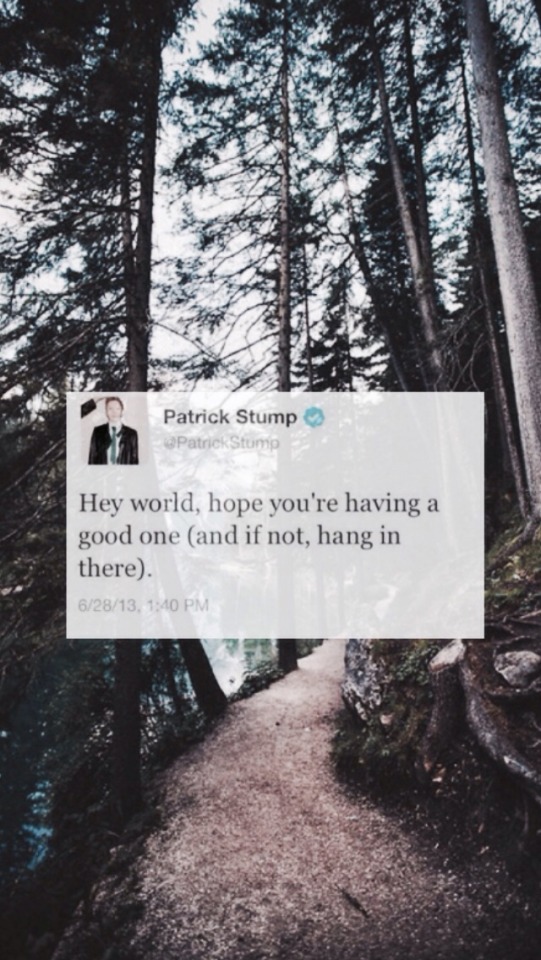 Patrick Stump Tweets