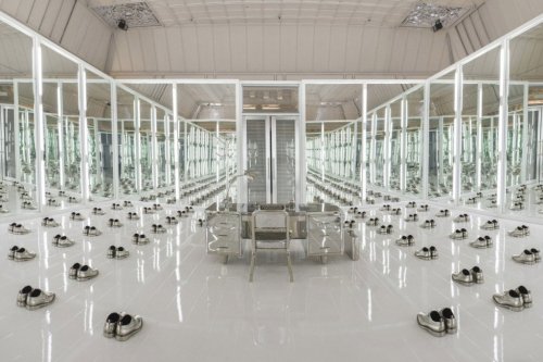 Thom Browne installation @ Le Bon Marché Rive Gauche, 2015