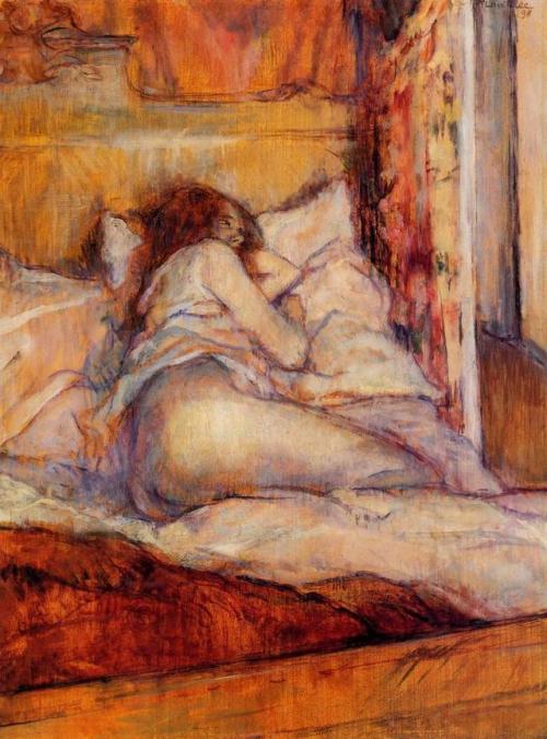 artist-lautrec: The Bed, Henri de Toulouse-Lautrec Medium: oil,panelwww.wikiart.org/en/henri