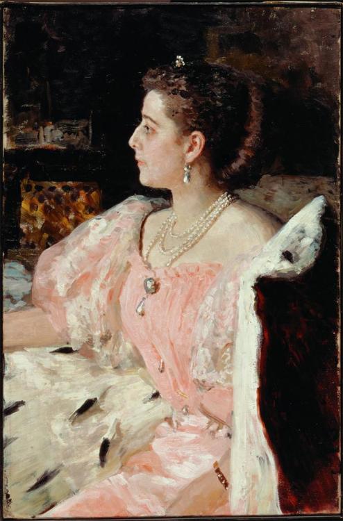 Il’ya Repin (Russian; 1844–1930)Countess Natalia Golovina1896Oil on canvas Pushkin Museum of Fine Ar