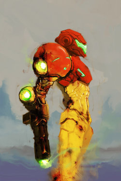 tetoro:  Samus Aran / SNES-era by cobaltplasma