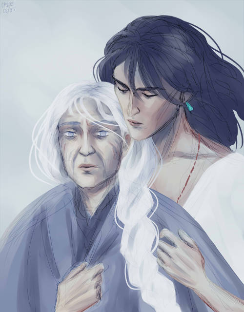 I’ve seen some Howl/Sophie fanart floating around, so I thought I’d do my take on them <333