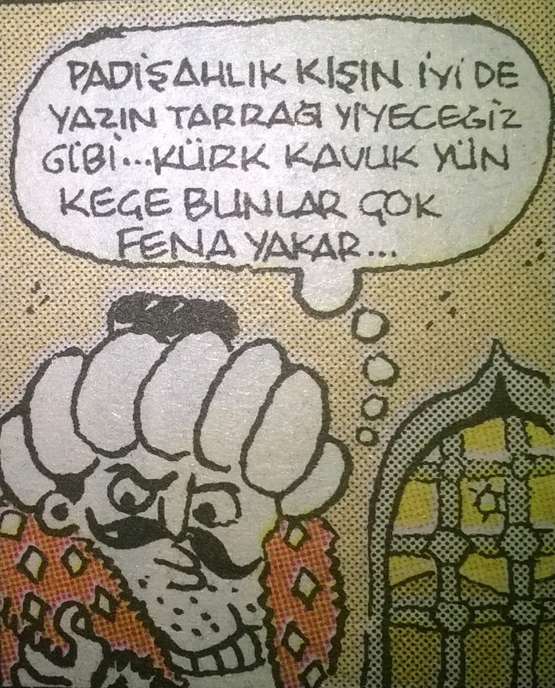 - Padişahlık kışın iyi de...